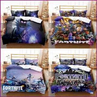 Sy2 FORTNITE ชุดเครื่องนอน ผ้าปูที่นอน ปลอกหมอน ผ้านวม ซักทําความสะอาดได้ สําหรับหอพัก บ้าน ห้องนอน YS2