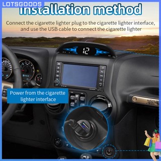 ★ Lotsgoods.th ★เครื่องวัดความเร็วอัตโนมัติ GPS HUD แบบดิจิทัล อิเล็กทรอนิกส์ สําหรับตกแต่งรถยนต์