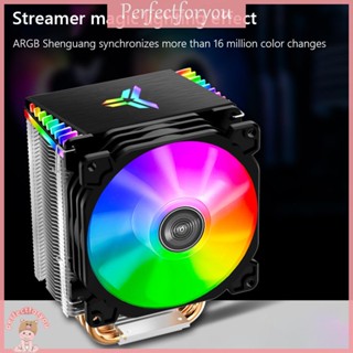 ❥Perfectfu JONSBO CR-1400 พัดลมระบายความร้อน CPU RGB PWM 4Pin สําหรับ Intel LGA775 1150 1151 1200 1700 AMD AM4 FM2