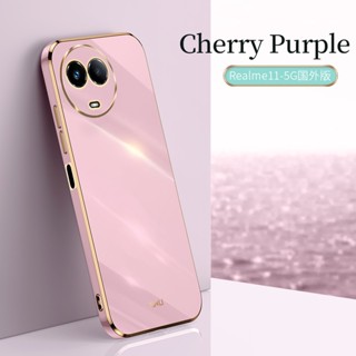 เคสซิลิโคน TPU แบบนิ่ม ชุบไฟฟ้า กันกระแทก สําหรับ Realme 11 5G Realme 11 4G