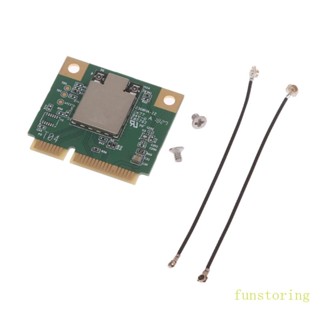 Fun อะแดปเตอร์การ์ด WiFi RTL8822BE BT4 2 5GH 2 4GHz สําหรับ Windows 10 11 Mini PCIe