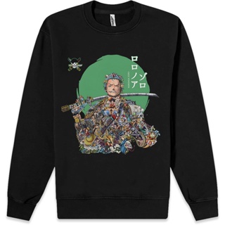 Partyprintstore เสื้อกันหนาว ลายการ์ตูนอนิเมะ One Piece Roronoa Zoro V1 13 สําหรับผู้ชาย