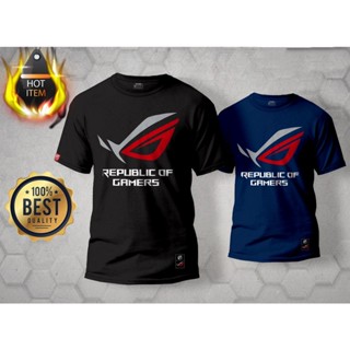 เสื้อยืด พิมพ์ลายกราฟิกเกมมิ่ง mobile Asus ROG Gamer Republic Bajuสามารถปรับแต่งได้