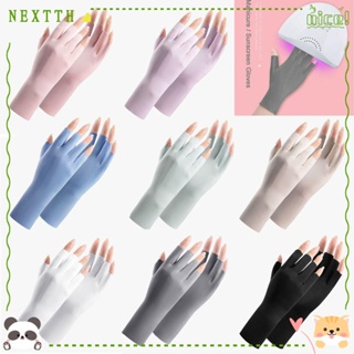 Nextth ถุงมือป้องกันรังสียูวี มีไฟ Led ป้องกันรังสียูวี หลากสี สําหรับตกแต่งเล็บ