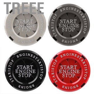 Treee Engine Start Stop Button Cover Protective  Scratch Spin Design Universal One Key Trim