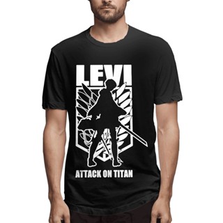 【คลาสสิค ขายดี】เสื้อเชิ้ต ลาย Happy Yohe Attack On Titan Levi ขนาดใหญ่ ของขวัญวันฮาโลวีน สําหรับผู้ชาย