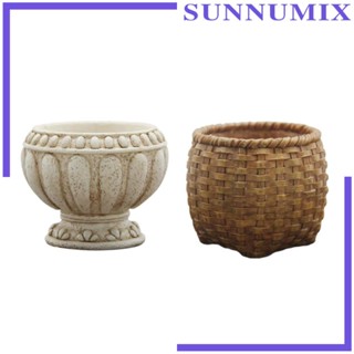 [Sunnimix] กระถางต้นไม้จําลอง อเนกประสงค์ สไตล์ยุโรป สําหรับตกแต่งบ้าน