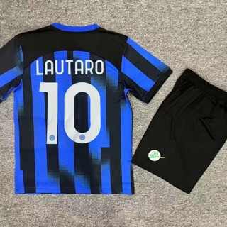 เสื้อกีฬาแขนสั้น ลายทีม Inter Milan LAUTARO 2023/24