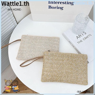 Wttle กระเป๋าสตางค์ ใบสั้น ทรงคลัทช์ มีซิป ใส่บัตรเครดิตได้ สําหรับงานแต่งงาน