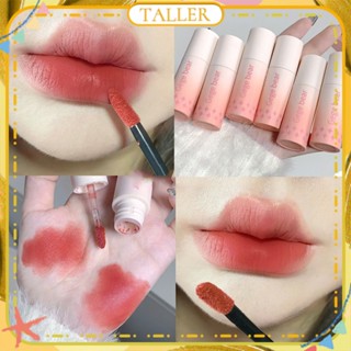 ✧Ready Stcok Gege Bear Pink Velvet Foggy Lip Glaze Matte Soft Fog Smooth Moisturizing Lipstick Non-stick Cup ง่ายต่อการสี Long Lasting Face Makeup TALLER