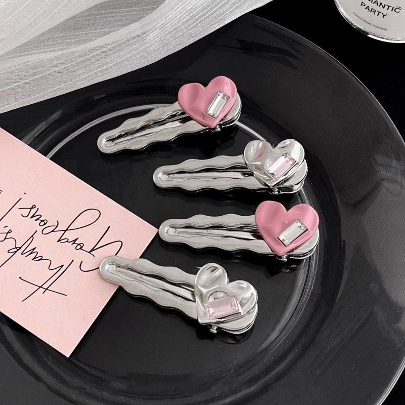 กิ๊บติดผมโลหะ ประดับเพชร คุณภาพสูง สําหรับผู้หญิง 2023 - รูปที่ 6