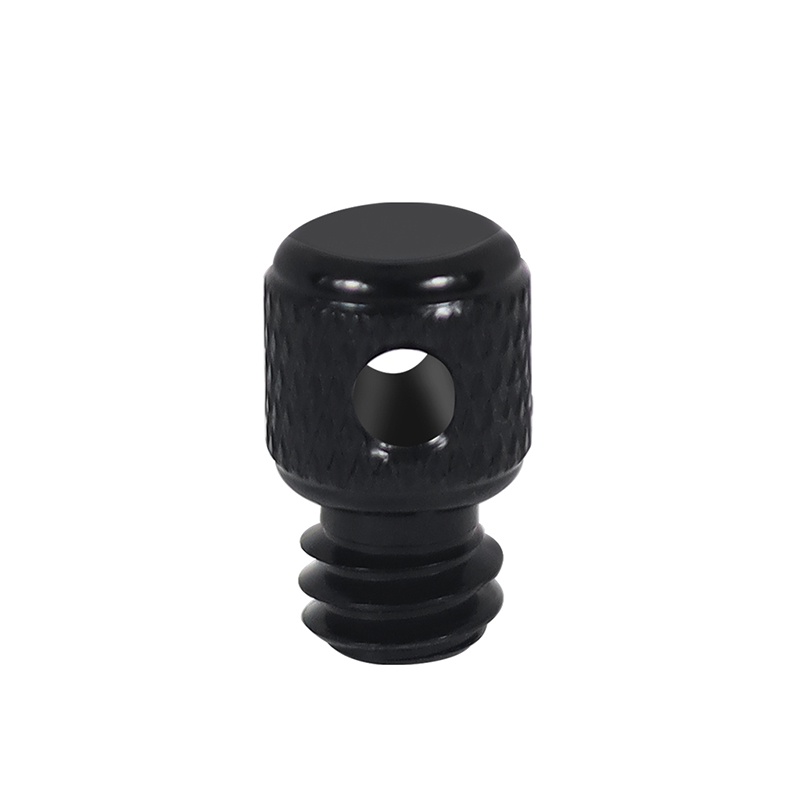 BGNing 2PCS อลูมิเนียม 1/4 "Knurled สายรัดสกรูพร้อมสายรัดข้อมือ