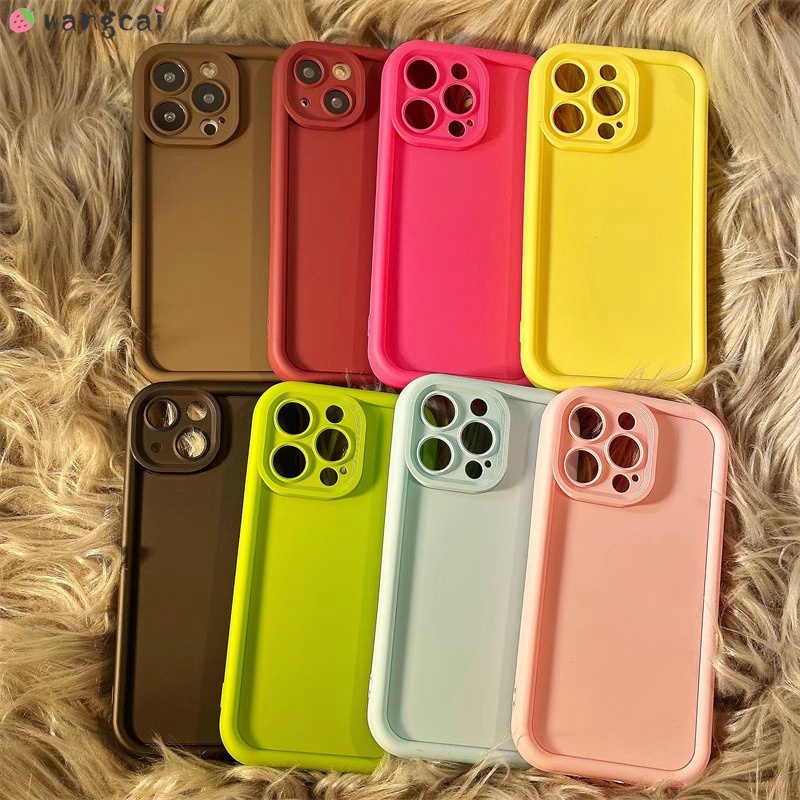 เคสโทรศัพท์มือถือ ซิลิโคนนิ่ม ผิวด้าน หนา กันกระแทก สีแคนดี้ 3D เรียบง่าย สําหรับ Vivo V29 V27 V25 Pro 5G V23e