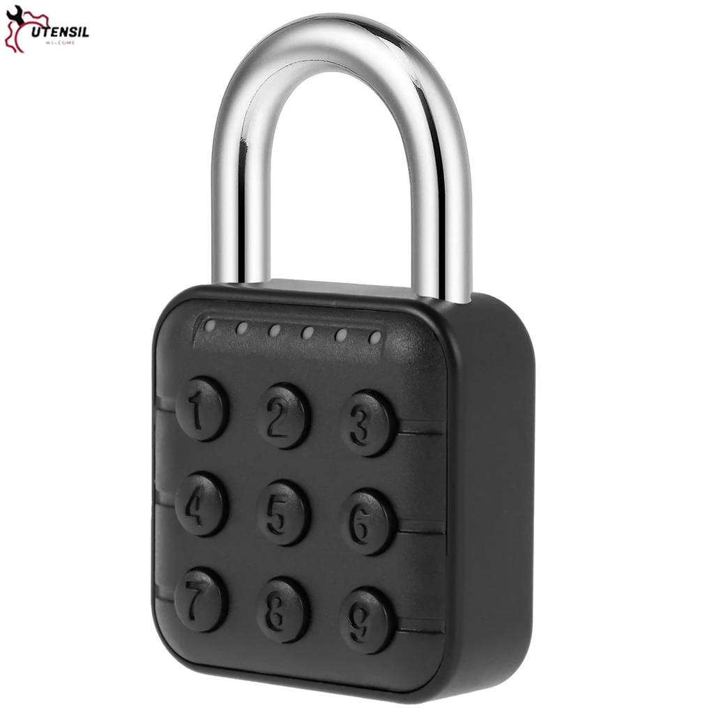 กุญแจล็อครหัสผ่านดิจิทัล 6 หลัก เพื่อความปลอดภัย Digital Padlock