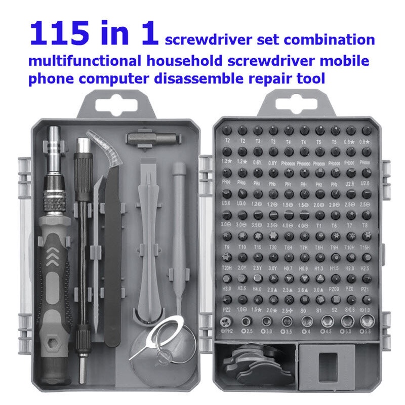 115 in 1 screwdriver set combination multifunctional household screwdriver mobile phone computer disassemble repair tool