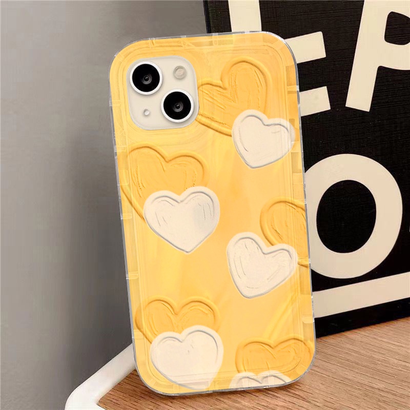 COD หัวใจแห่งความรักTPUเคสสำหรับไอโฟน For iPhone 11 12 13 14 15 Pro Max XS Max XR 6 7 8 Plus เคสไอโฟนซิลิโคนนิ่มใส