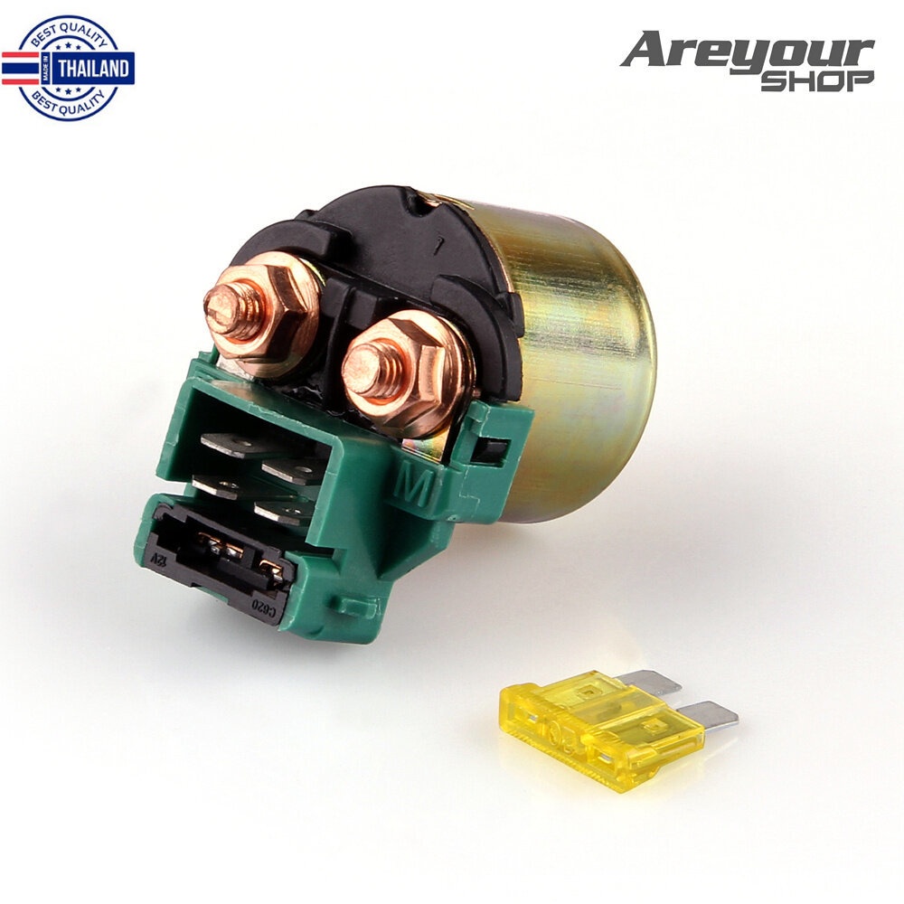 Areyourshop รีเลย์สตาร์ทโซลินอยด์สตาร์ทใหม่ 12v 12 โวลต์สำหรั Honda CB 1000 400 450 550 650 700 750 900 CBR 600 1000 CBX