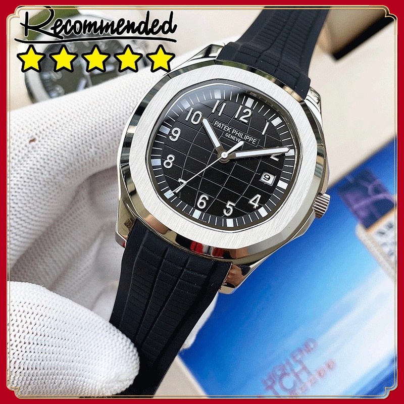 【ฟรีกล่อง】 Pa.tek_⌚Philip.pe นาฬิกาข้อมือควอตซ์แฟชั่น สายยาง คุณภาพสูง เหมาะกับใส่กลางแจ้ง สําหรับผู้ชาย และผู้หญิง