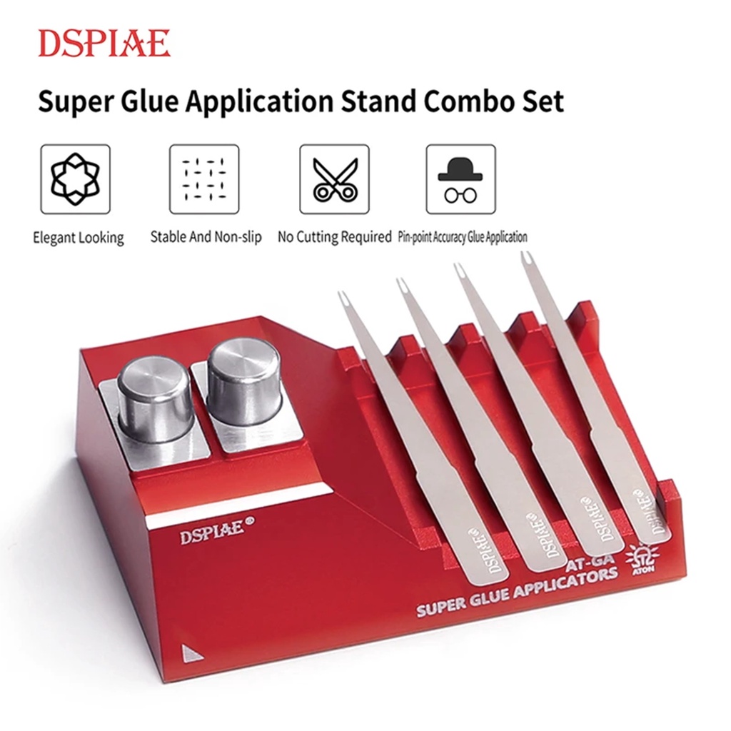 Dspiae AT-GA Super Glue Application Stand Combo Set Gundam Military Model Making Tool Retrofit Colla
