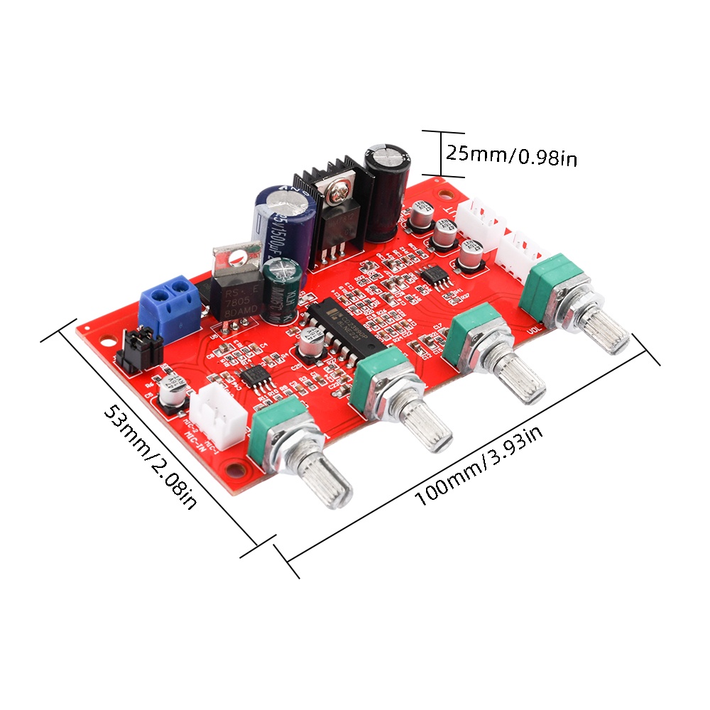 บอร์ดคาราโอเกะ โพเทนชิโอมิเตอร์ บอร์ดไมโครโฟน PT2399 NE5532 M65831