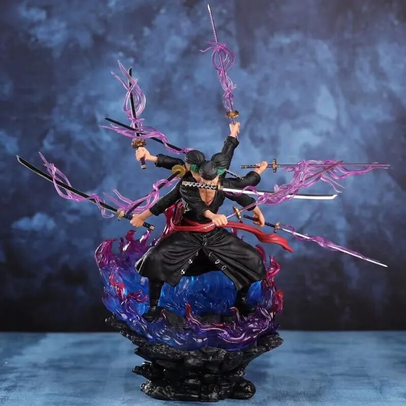 14cm Anime One Piece Zoro Figure Wano Onigashima 9 Swords Style Action Figurine PVC Statue Model Col