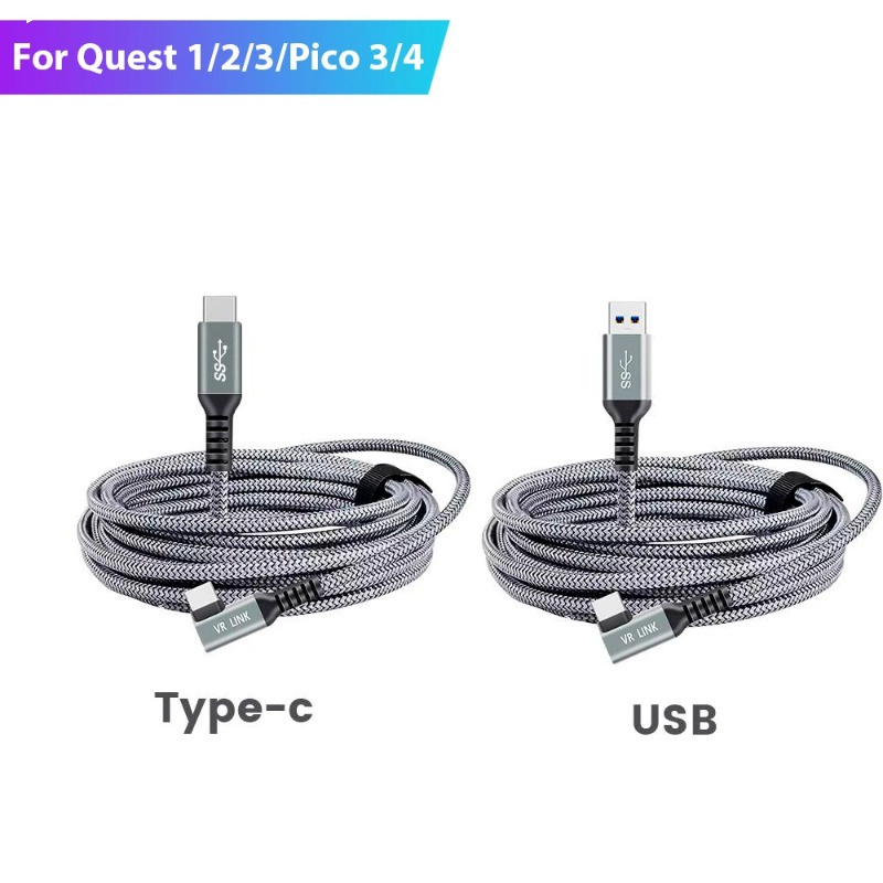 สายชาร์จ สําหรับ Oculus Quest 3 1 Quest 2 Link VR USB 3.0 Type-C Pico 3 4 VR