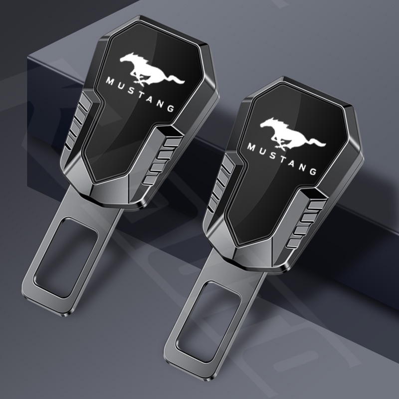 คลิปหัวเข็มขัดนิรภัย โลหะผสมสังกะสี สําหรับ Ford Mustang STline Racing ราคา ถูกที่สุด ดีลบีเคเค แกลเลอรีภาพที่ 2