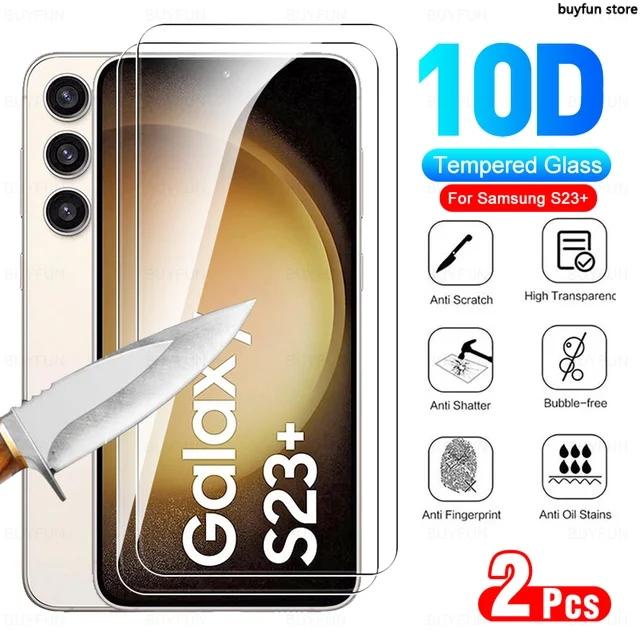 2ak 2 ชิ้นกระจกนิรภัย 9H พรีเมี่ยมป้องกันหน้าจอ HD ฟิล์มป้องกันสําหรับ Samsung Galaxy S23 S24 FE s24fe M54 M34 M14 A06 A16 A26 A36 A56 5G/4G