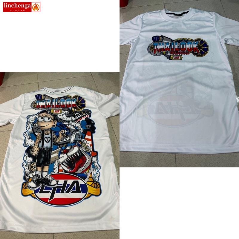 เสื้อยืดแขนสั้นLincheng Sv1 BlackWhite ThaiShirt / NOBITA / JRP / MINIONS / Y15ZR ดีไซน์ใหม่ โดย BBW