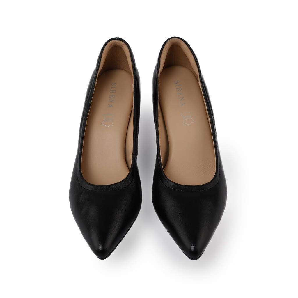 รองเท้าคัชชู SIRENA รองเท้าหนังแท้ ส้น 2.5 นิ้ว รุ่น ISABELLA สีดำ | รองเท้าคัทชูผู้หญิง