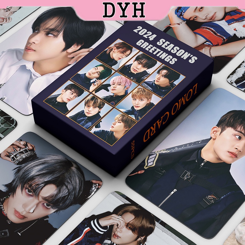 Dyh โฟโต้การ์ด อัลบั้มการ์ดอวยพร NCT 127 2024 season's LOMO 55 ชิ้น ต่อกล่อง