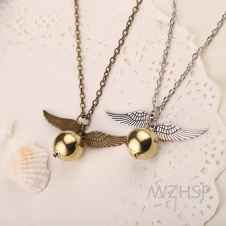 สร้อยคอทองคํา Harry Potter Snitch ของขวัญที่สมบูรณ์แบบสําหรับแฟนๆที่รักโจรบินชื่อดัง