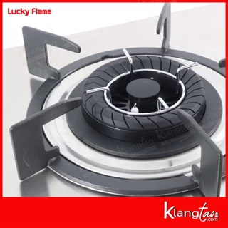 LUCKY FLAME เตาแบบฝัง รุ่น LBS-962N สเตนเลสแท้ เกรด 304 HL (2 หัวเตา หน้าสเตนเลส)