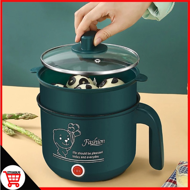 City Goods Rice Cooker Small 1.8L Multi Electric Hot Pot Cooker non-stick Liner Mini Rice Cooker Standard