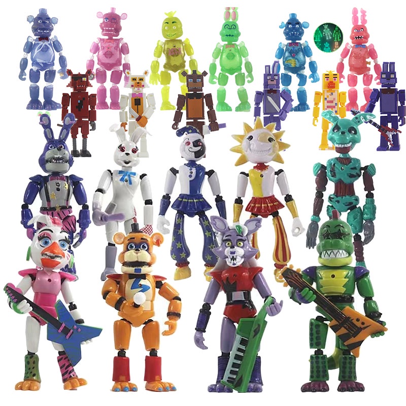 ชุดโมเดลฟิกเกอร์ Five Nights At Freddy's FNAF 3 4 5 8 9 ชิ้น
