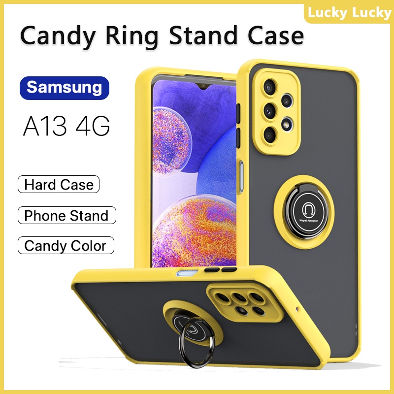 เคส Samsung A13 A23 A33 A53 A73 5G 4G ซัมซุง หรา ที่วางแหวนอะครีลิคแบบแข็ง เคส กันกระแทก รองรับรถ ที่วางแม่เหล็ก ที่วางโทรศัพท์ ขาตั้งนิ้ว ปกป้องกล้อง