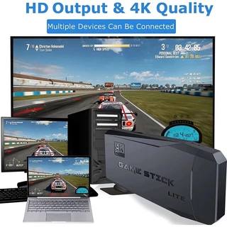 วิดีโอเกม เครื่องเล่นเกม คอนโซล เกมรองรับ AV/HDMI 4K คอนโซลเกมส์ เกมคอนโซลทีวี Joystick Game Stick TV Video Game Console