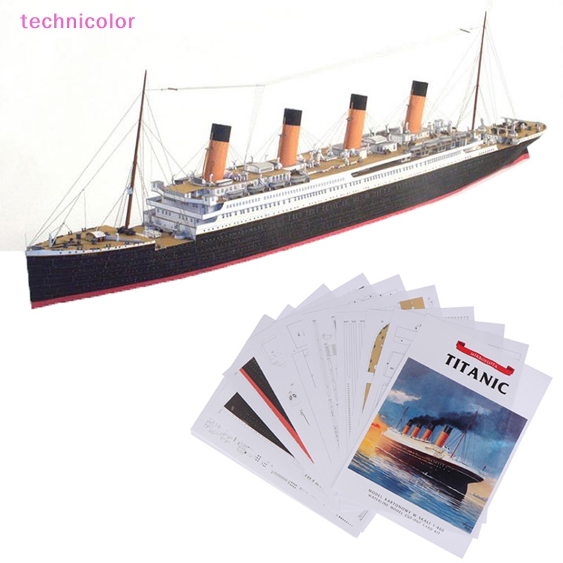 [technicolor] โมเดลเรือไททานิค กระดาษ 3D DIY 1:400 พร้อมส่ง