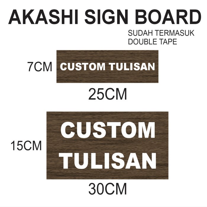 Custom UV Print Sign Board Akashi Custom Signboard - WT17