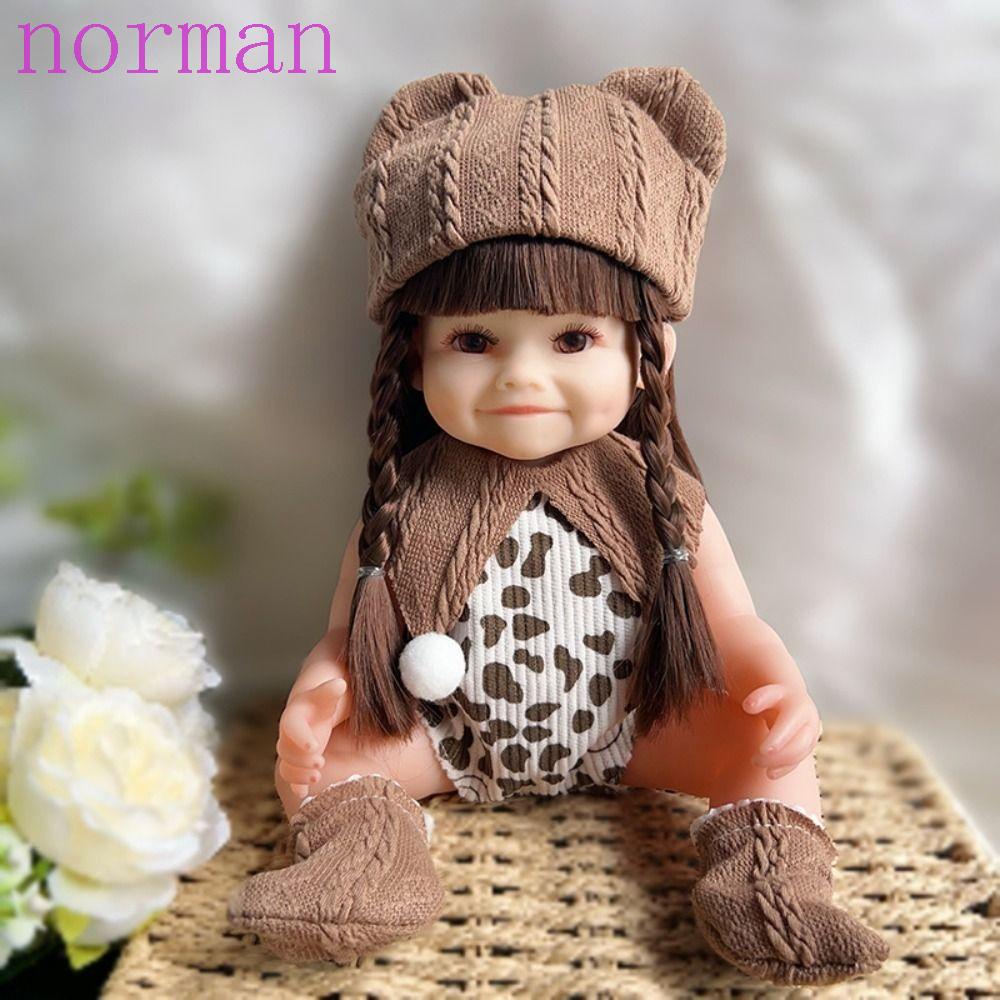 Norman ตุ๊กตาเด็กทารก ซิลิโคนนิ่ม 30 ซม. 30 ซม. ของขวัญวันเกิด