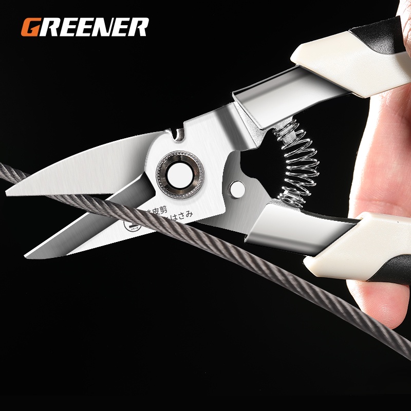 Greener เหล็กกรรไกรอุตสาหกรรมมัลติฟังก์ชั่เครื่องมือมือโลหะที่แข็งแกร่งการบิน Keel อลูมิเนียม Gusset