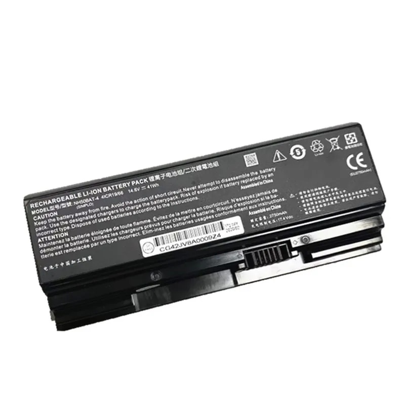 NH50BAT-4 14.6V 41Wh Laptop Battery for Clevo NH58RCQ 6-87-NH50S-41C00 NH58RCQ NH50ED T58 T58-VB2 T3