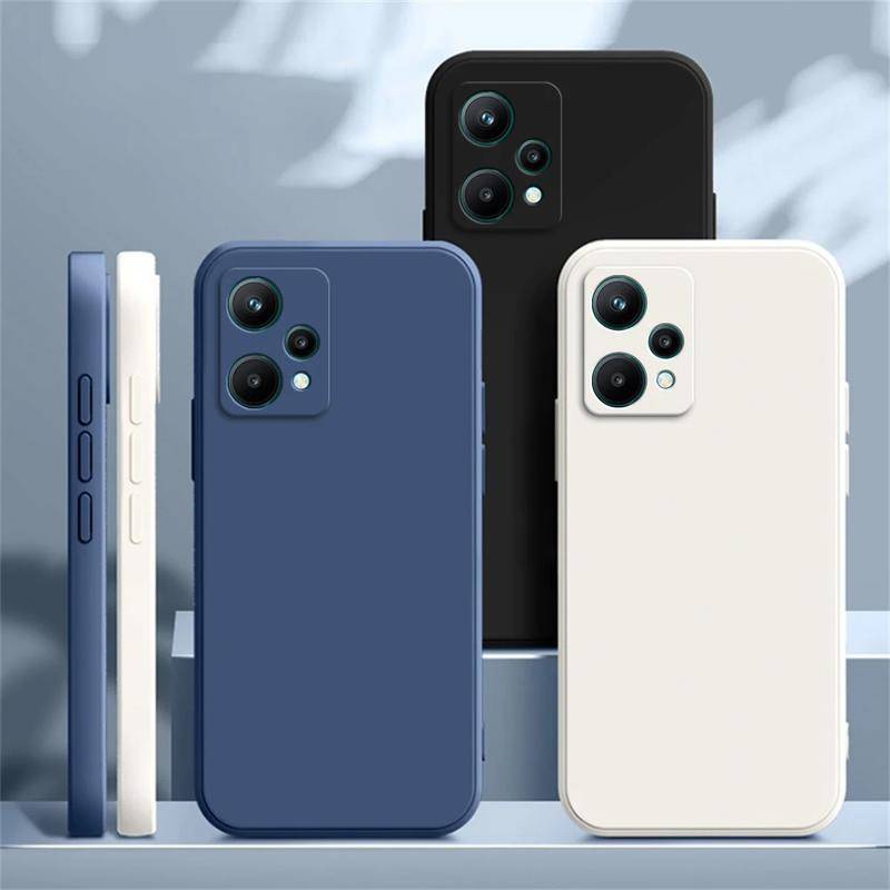 RealmeC55 RealmeC53 RealmeC51 RealmeC33 RealmeC30s C 55 53 51 33 30S สแควร์ซิลิโคนเหลว TPU นุ่มเคสโท