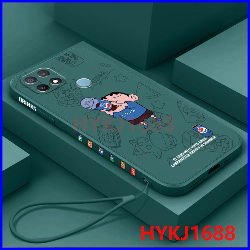 เคส Oppo A15 A15S A9 2020 A5 2020 A18 A38 A58 4G เคสโทรศัพท์มือถือ ซิลิโคนนิ่ม tpu พร้อมสายคล้อง สําหรับ KCXX