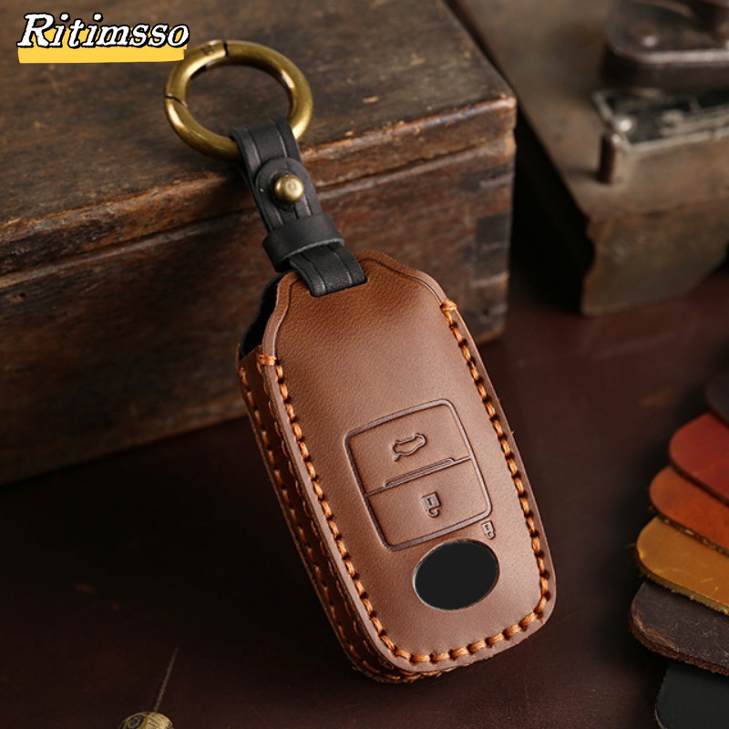 เคสกุญแจรีโมทรถยนต์ แบบหนัง สําหรับ Toyota vios 2023 YARIS Ativ 2022 2023 Veloz