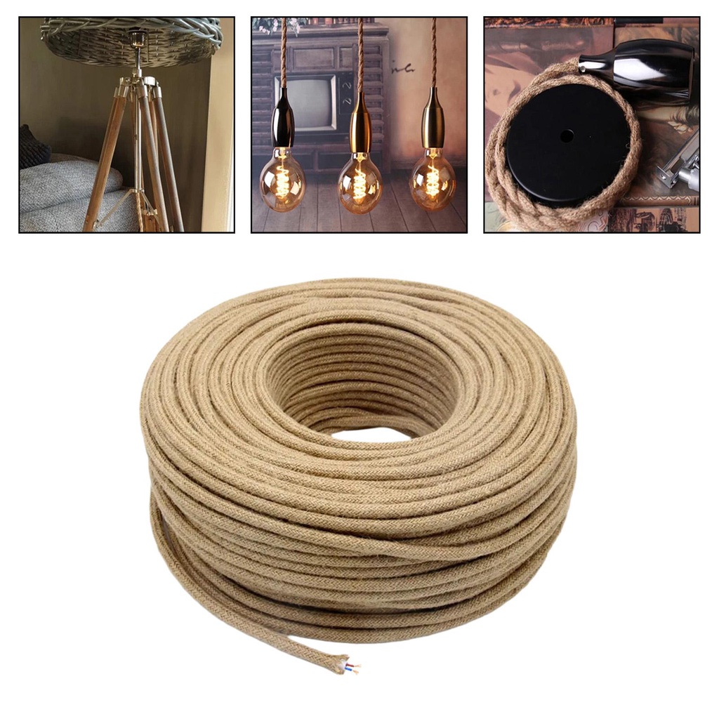 [Lszcx6l] สายไฟ 2x0.75mm 5M สําหรับโครงการ DIY ย้อนยุคอุตสาหกรรม