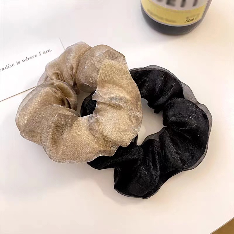 ในไทย✨เชือกผม Tulle สีทึบ Headwear ระดับไฮเอนด์ที่เรียบง่ายสง่างาม-Move - รูปที่ 5