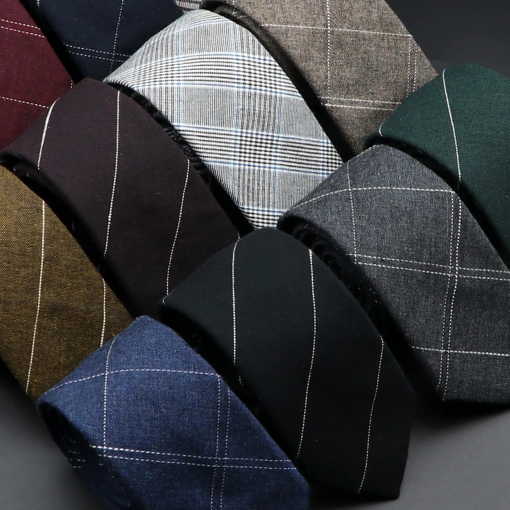 Zonfaz คุณภาพสูงลายสก ๊ อตลายเนคไทสําหรับผู ้ ชายผ ้ าฝ ้ าย Handmade เนคไทคอแคบ Slim Casual Ties ธุรกิจชุดอุปกรณ ์ เสริม Tie 6 ซม.กว ้ าง