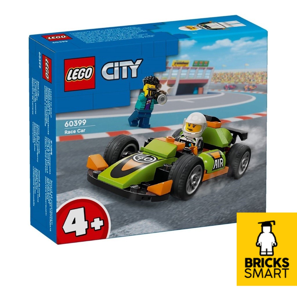 LEGO 60399 City Green Race Car Building Toy Set (56 ชิ้น)