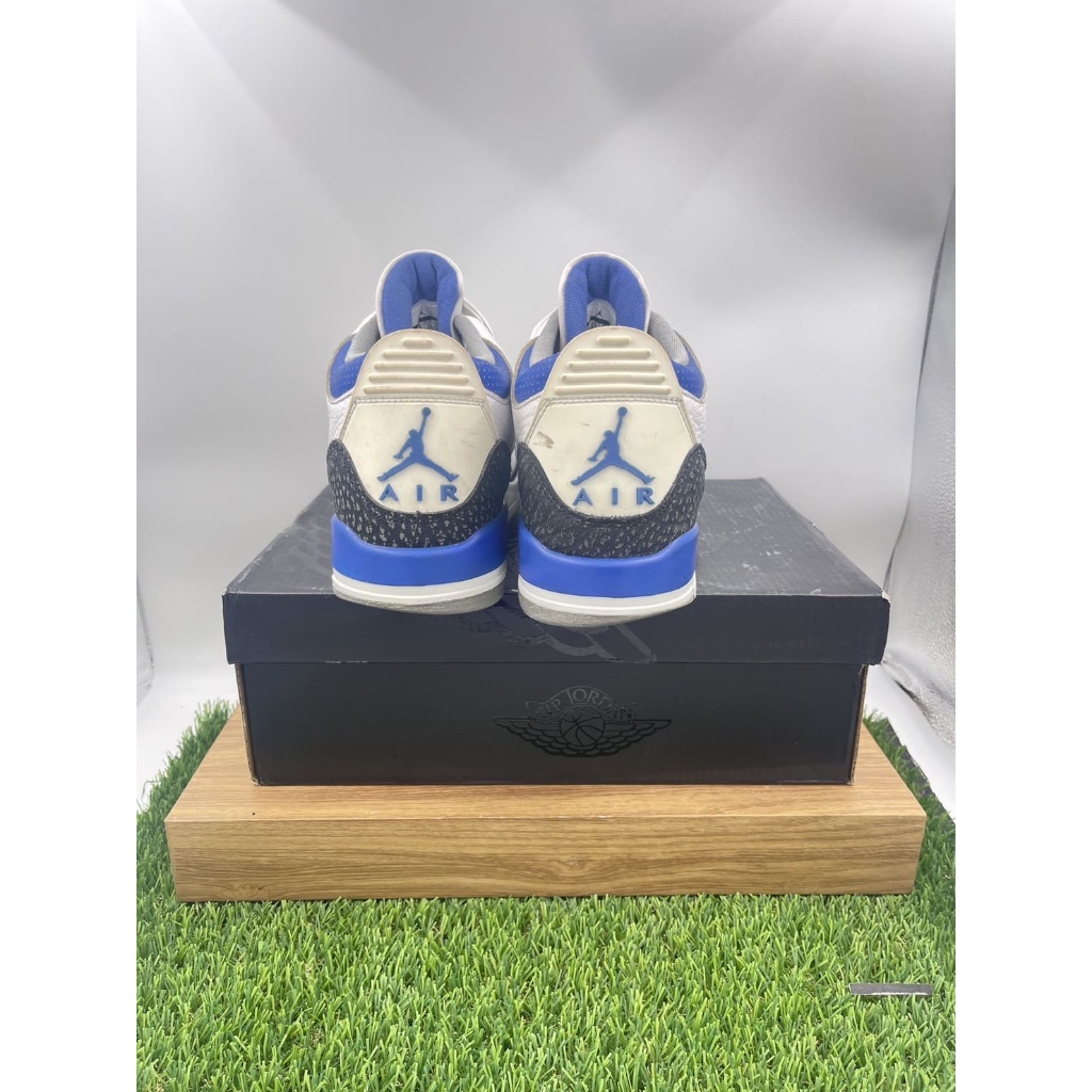 [ของแท้100%มือสอง]Jordan 3 Retro Mid Racer Blue(EUR43:27.5CM.) แฟชั่น